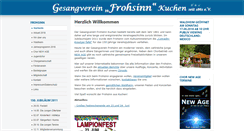 Desktop Screenshot of frohsinn-kuchen.de